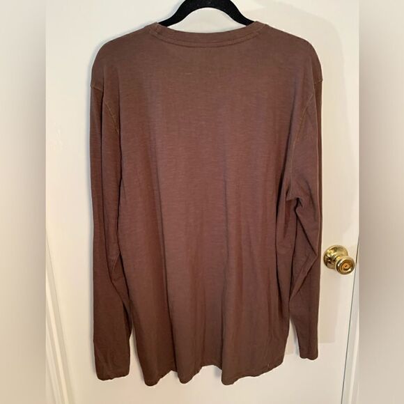 North River outfitters EUC brown long sleeve tee shirt Size Large - Picture 2 of 3